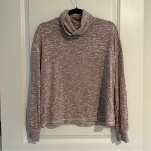 Size Large Universal Threats Light Pink Relaxed Turtleneck